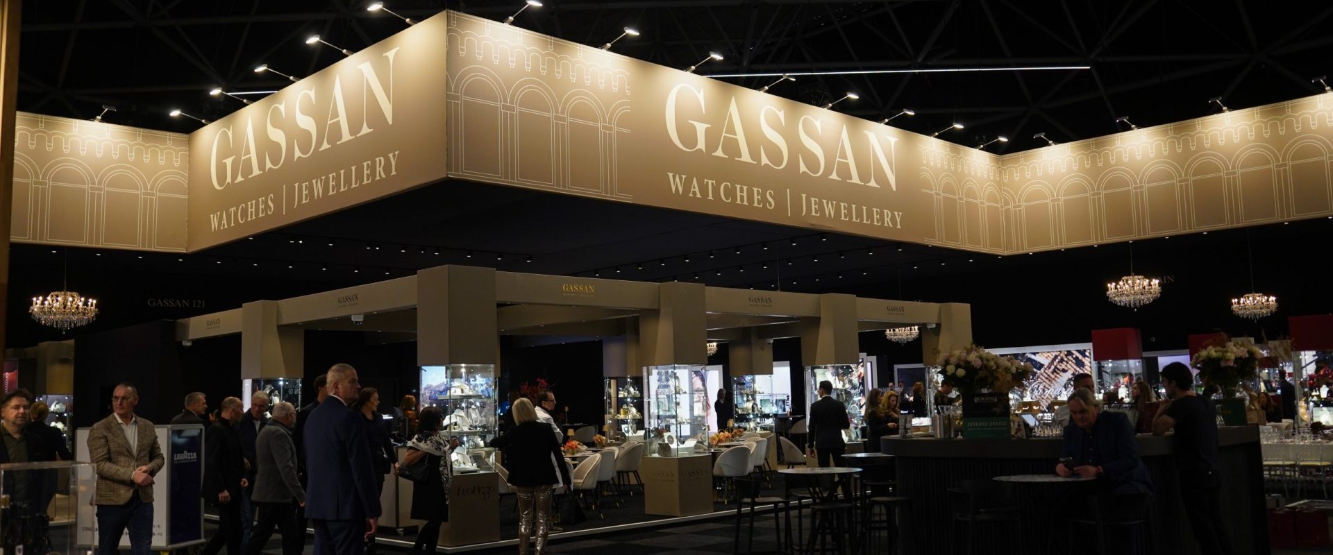 Sfeervolle stand tijdens Masters of LXRY – DeStandbouwer voor Stabilo.